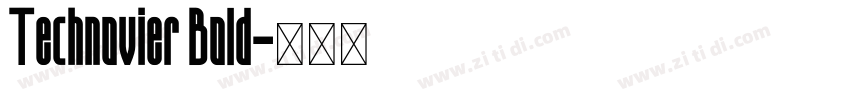 Technovier Bold字体转换